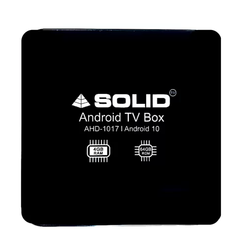 Solid AHD-1017 4/64GB Android 10 Smart Powerful Gaming Box 